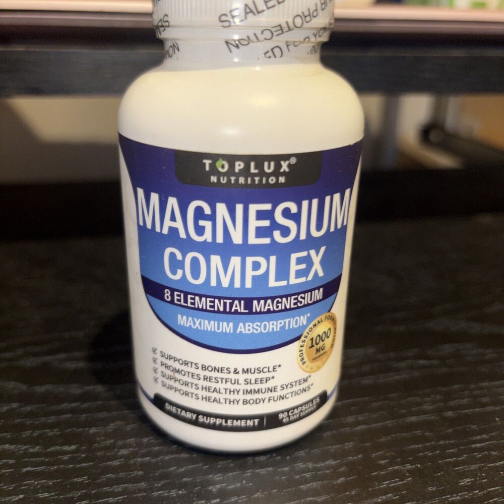 Magnesium Complex Capsules - Vegan High Absorption for Sleep Muscle Bone Support